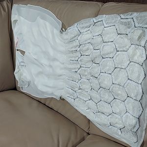 Candies Chifon Beaded Bottom Dress Size L